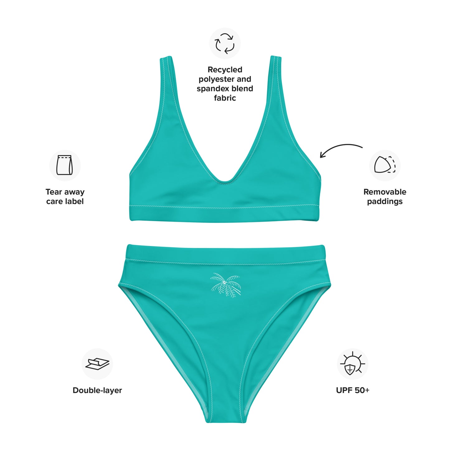 High-Waisted Mini Mint Bikini