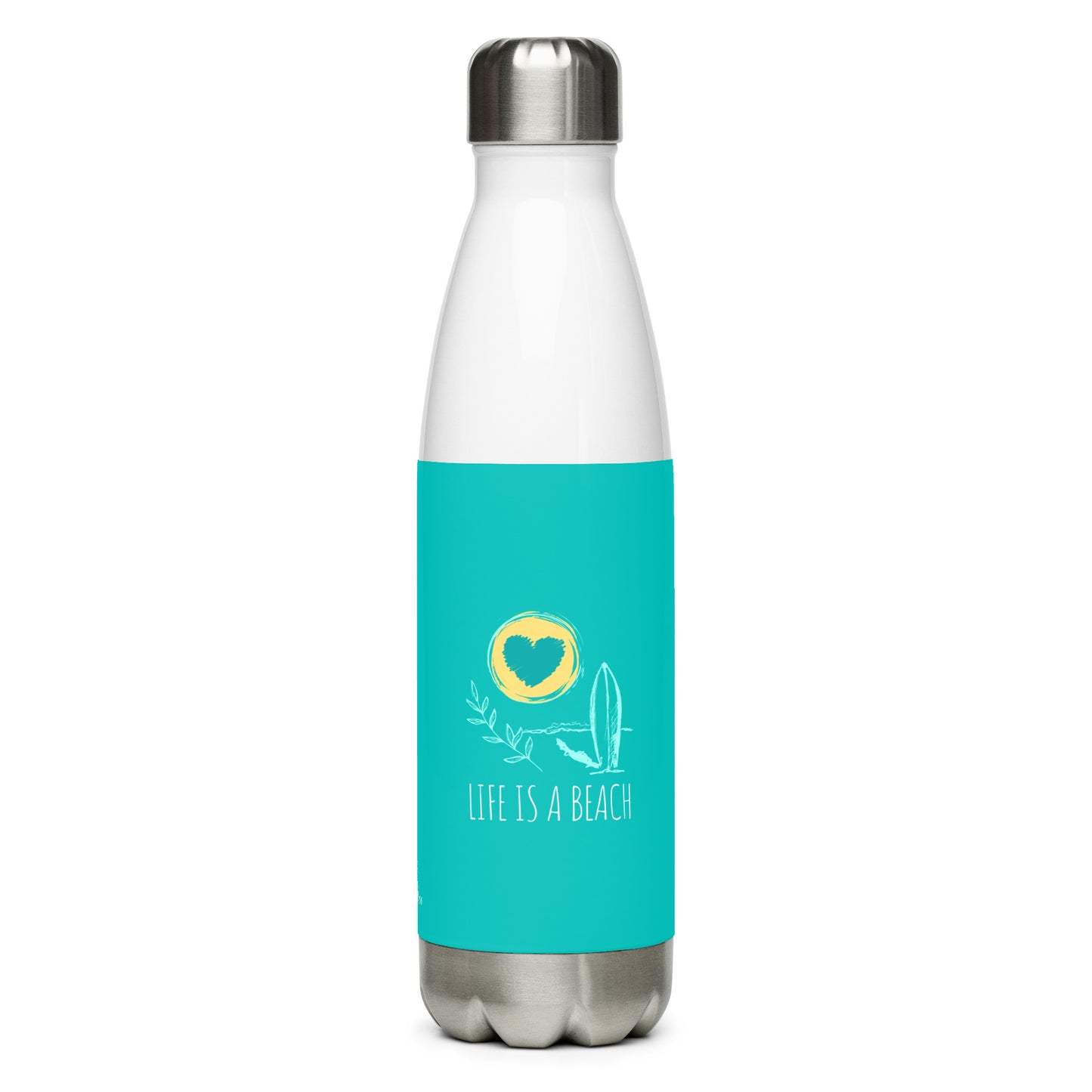Life Is A Beach Stainless Steel Water Bottle