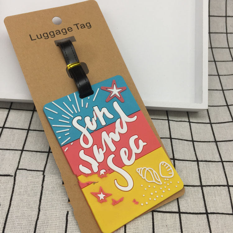 Tropical Luggage Travel Tag