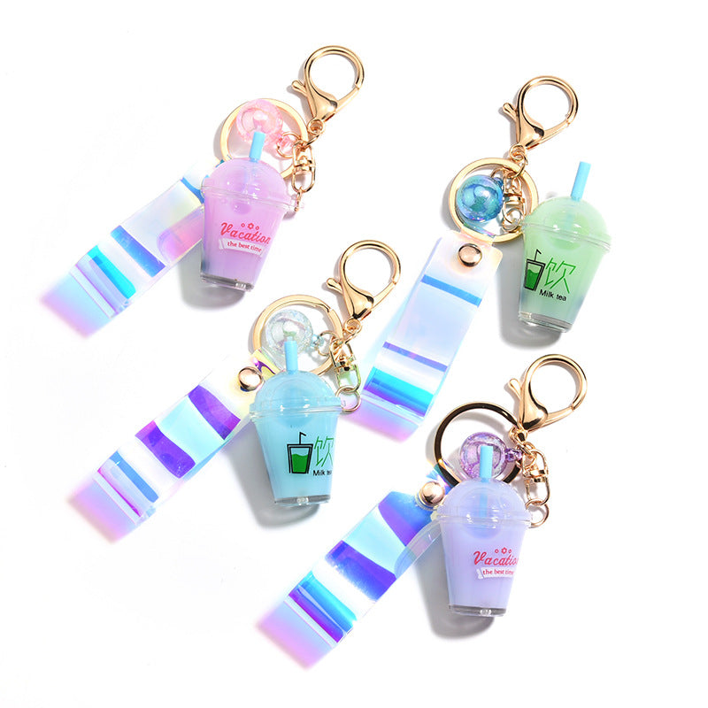 TEASCAPE Creative Milk Tea Cup Keychain