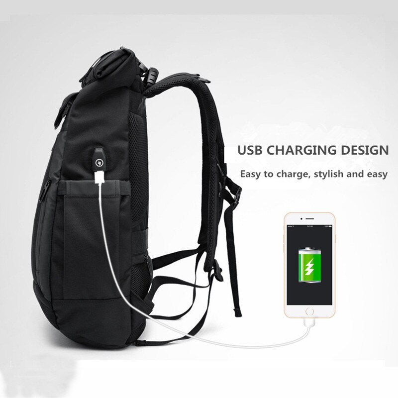 Multifunctional Rolltop Business Men's Backpack
