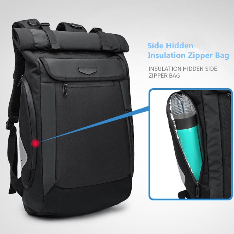 Multifunctional Rolltop Business Men's Backpack