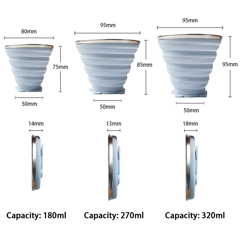 Foldable Collapsible Telescopic Water Cup