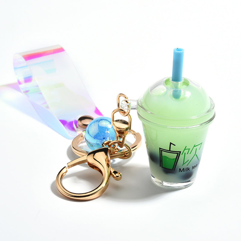 TEASCAPE Creative Milk Tea Cup Keychain