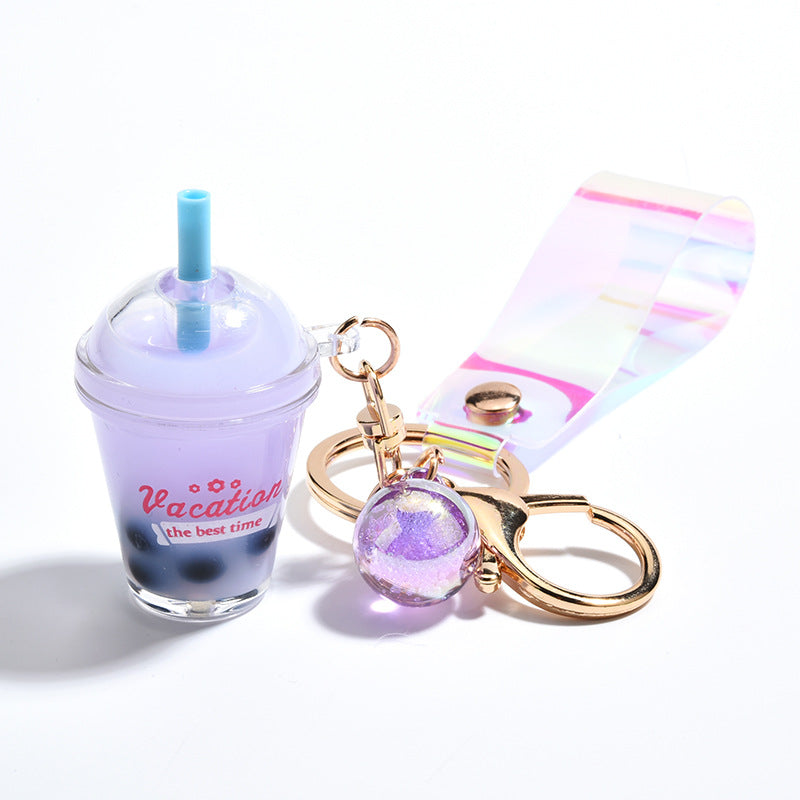 TEASCAPE Creative Milk Tea Cup Keychain