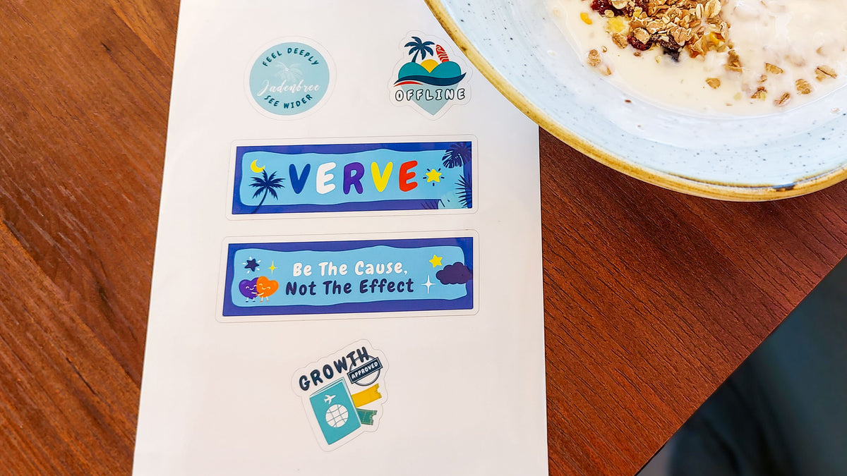 Jadenbree Inspirational Glossy Sticker Sheet