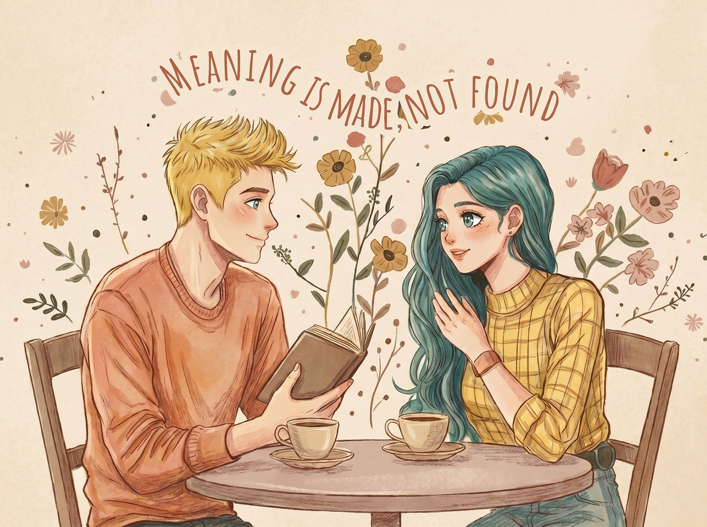 Meaning Is Made, Not Found - Motivational Quote Art Postcard