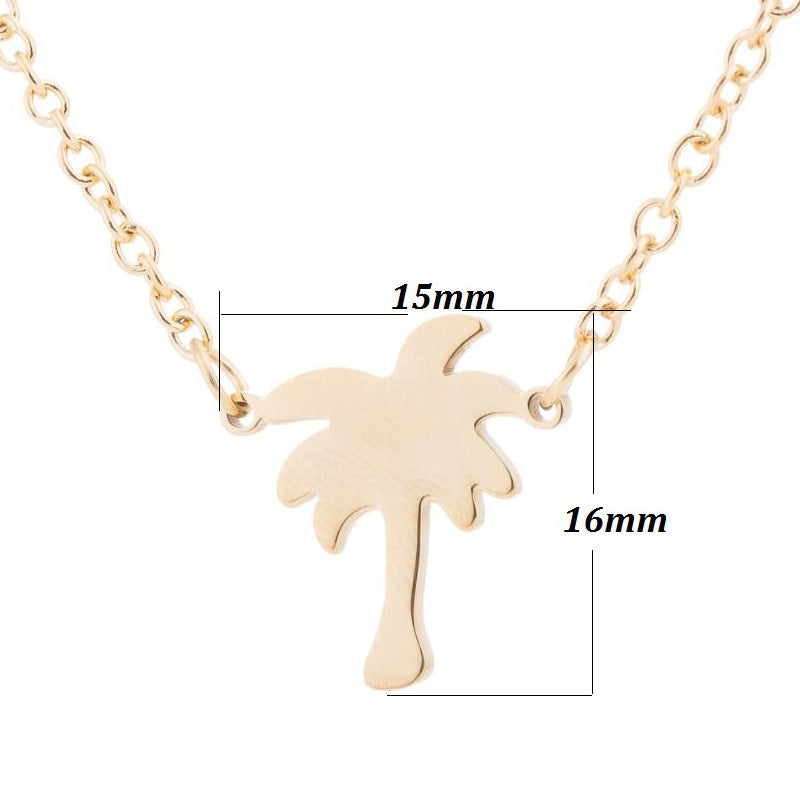 PALM TREE WAY Women's Tropical Necklace