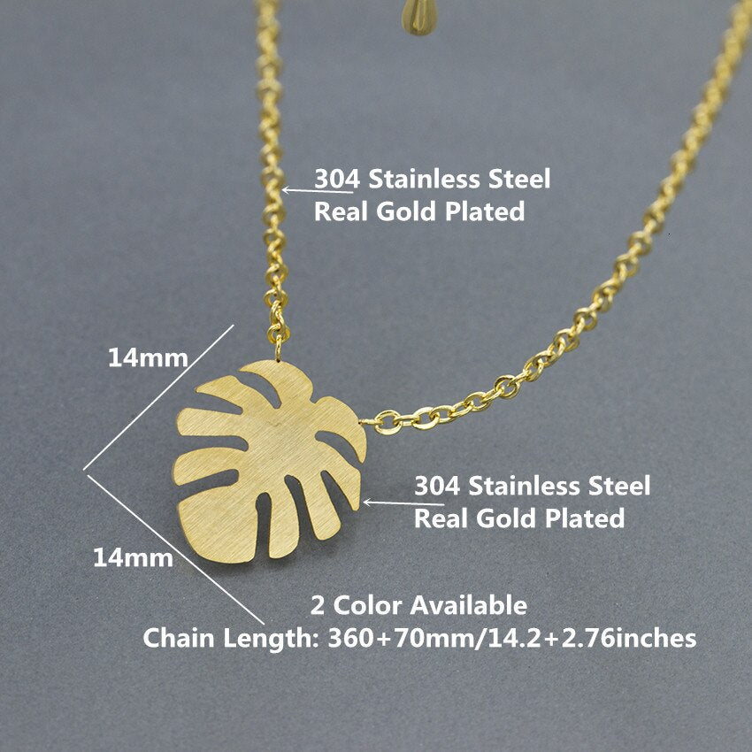 Hawaiian Tropical Stainless Steel Women's Necklace