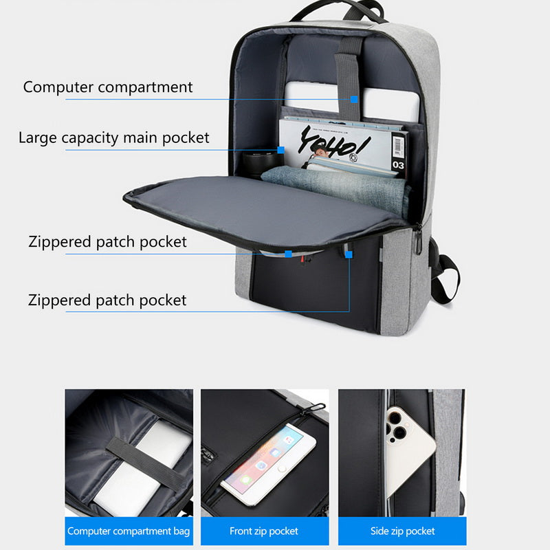 Homemari Series 4 Waterproof USB Laptop Backpack