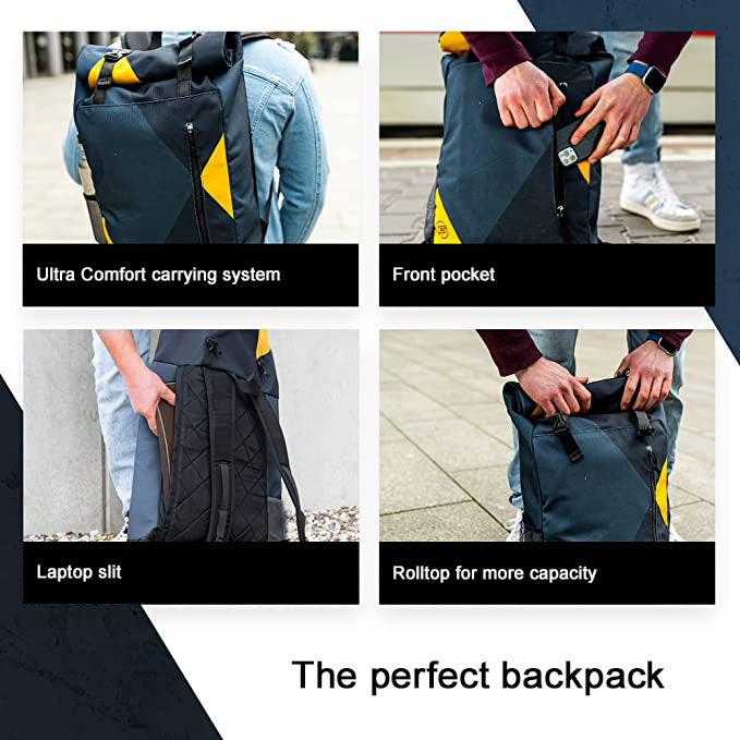 Forrider Casual All-In-One Rolltop Backpack