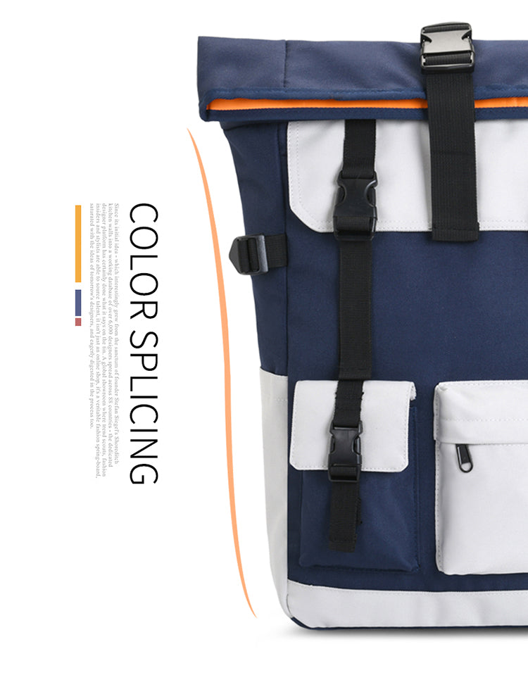 Elite Color Large Capacity Rolltop Backpack