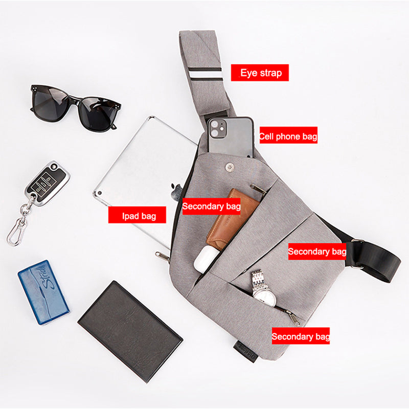 Digital Storage Multifunctional Men's Chest Bag