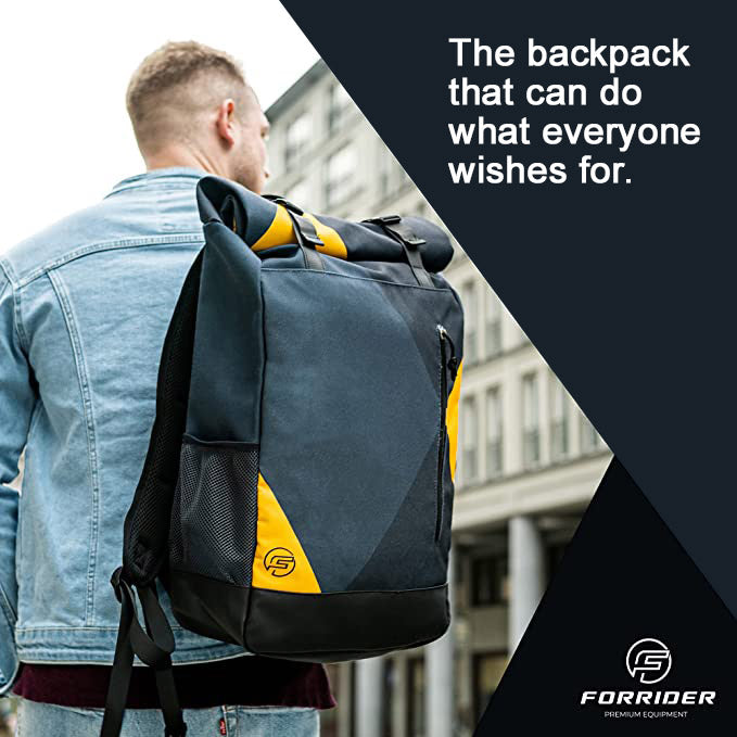 Forrider Casual All-In-One Rolltop Backpack